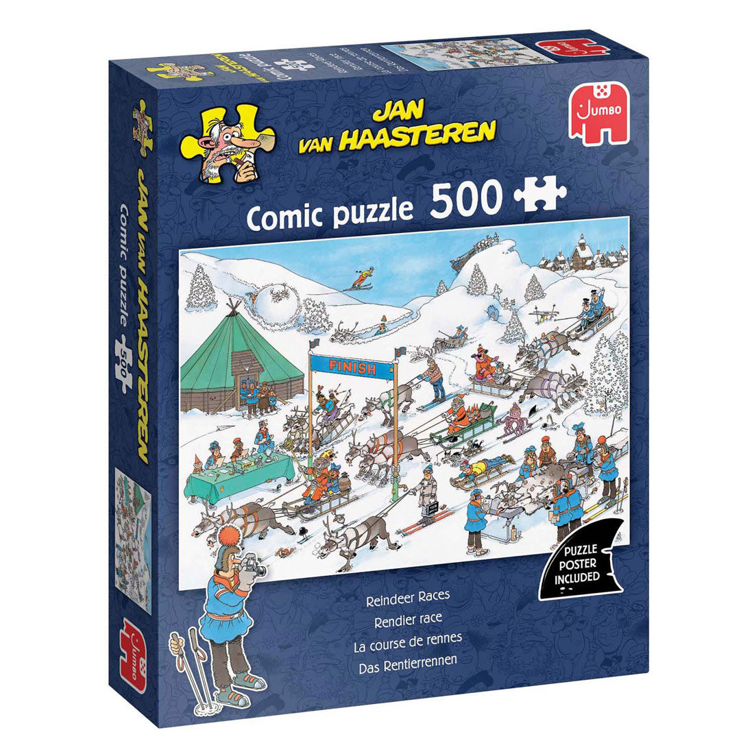 Puzzle Jumbo Jan van Haasteren - corsa, 500 pezzi.