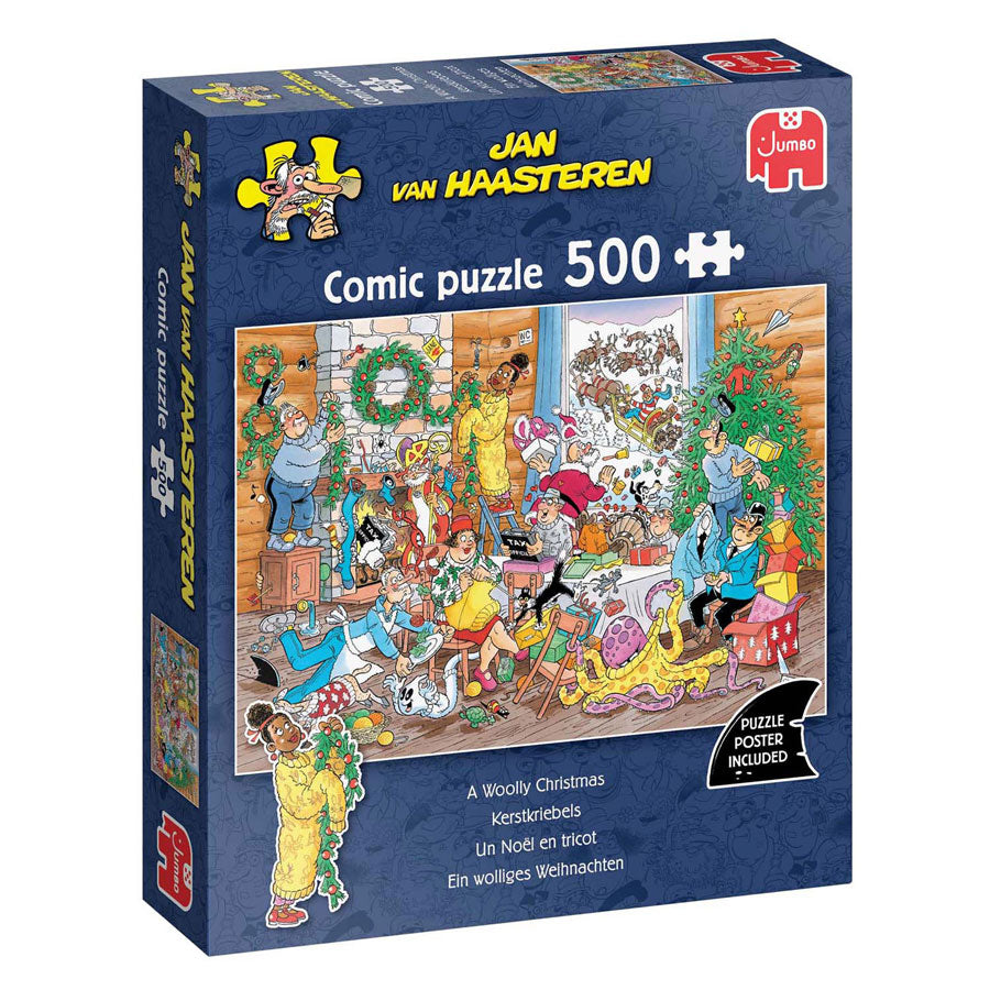 Puzzle Jumbo Jan van Haasteren - nervosismo natalizio - 500 pezzi.