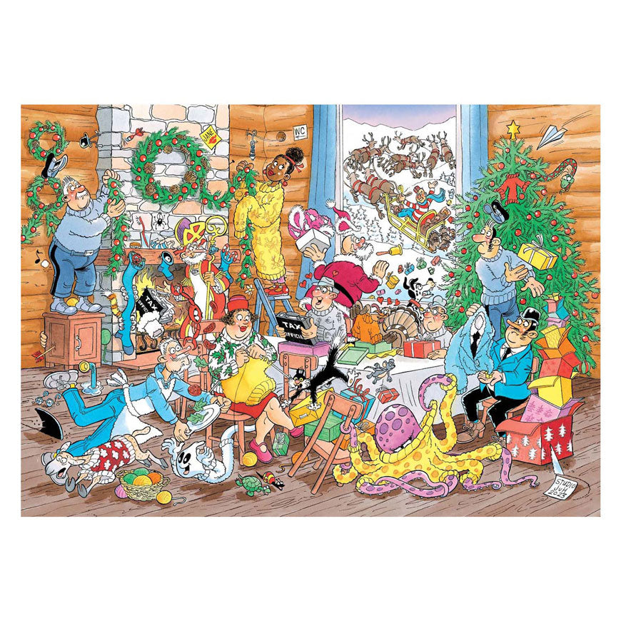 Puzzle Jumbo Jan van Haasteren - nervosismo natalizio - 500 pezzi.