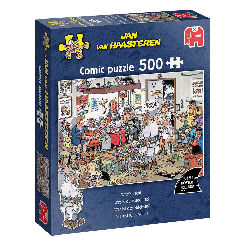 Puzzle Jumbo Jan van Haasteren - Chi sarà il prossimo, 500 pezzi.