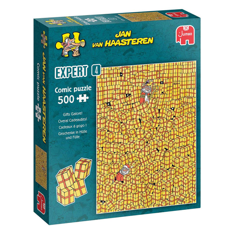 Puzzle Jan van Haasteren - Expert 4 regali ovunque, 500 pezzi.
