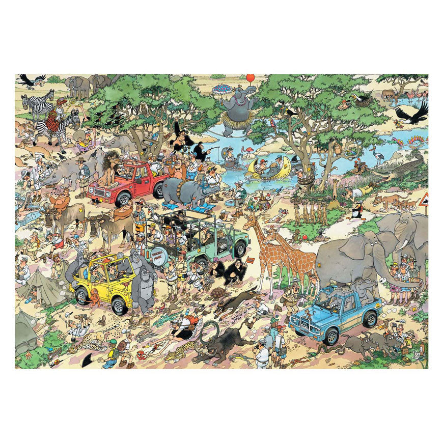Puzzle Jumbo Jan van Haasteren - Tempesta safari 2in1, 2x1000 pz.
