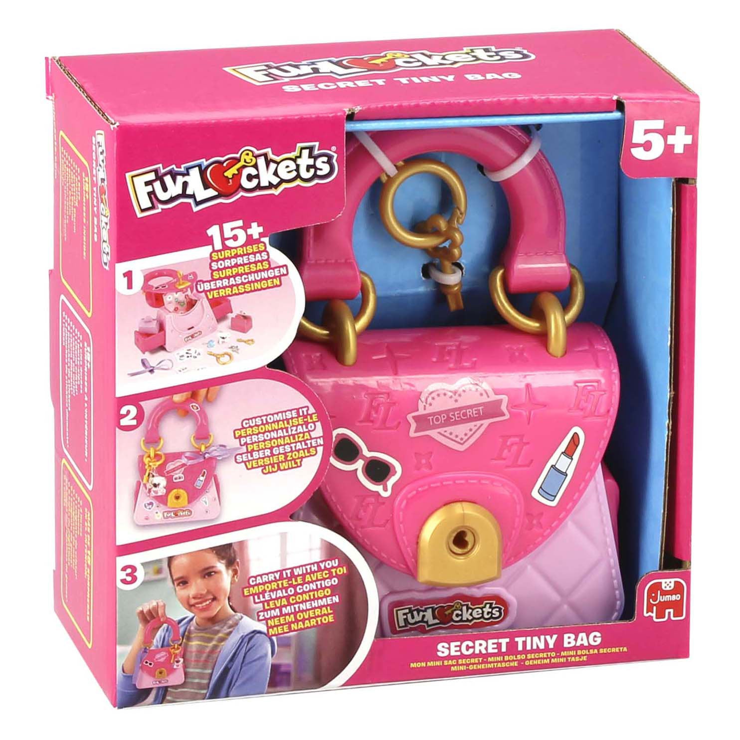 Jumbo funlockets mini schoudertas met geheime verrassingen
