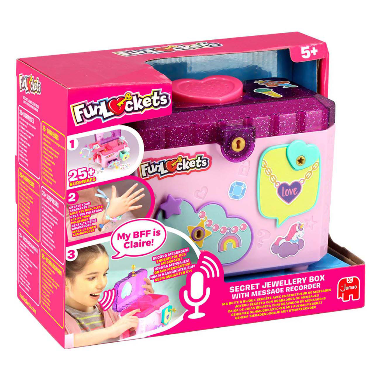 Funlockets joyero secreto y grabador de mensajes