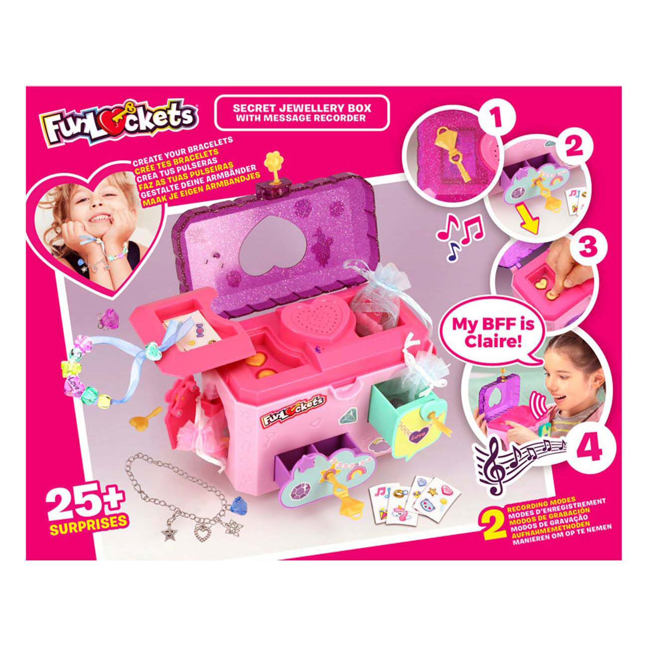 Funlockets joyero secreto y grabador de mensajes
