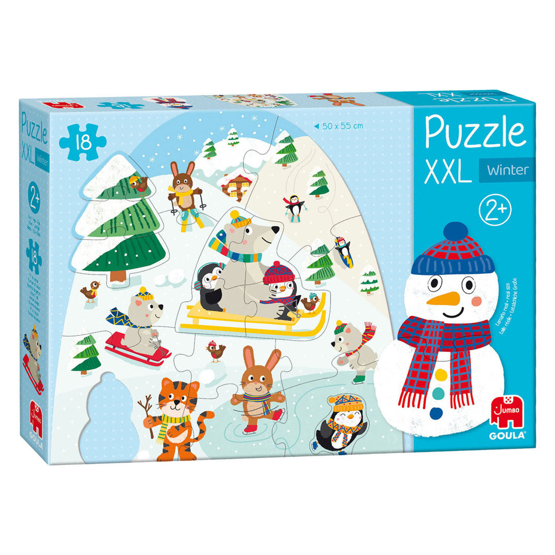 Goula jumbo puzzle xxl winter - 18 pcs.