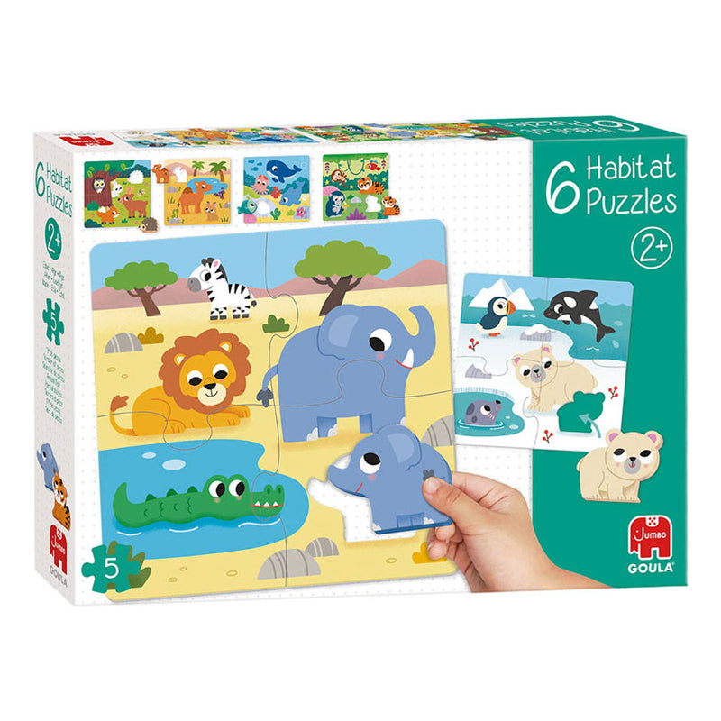 Jumbo goula puzzel 6 habitat - 5st.