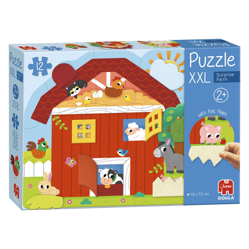 Jumbo goula puzzel xxl surprise farm - 12st.
