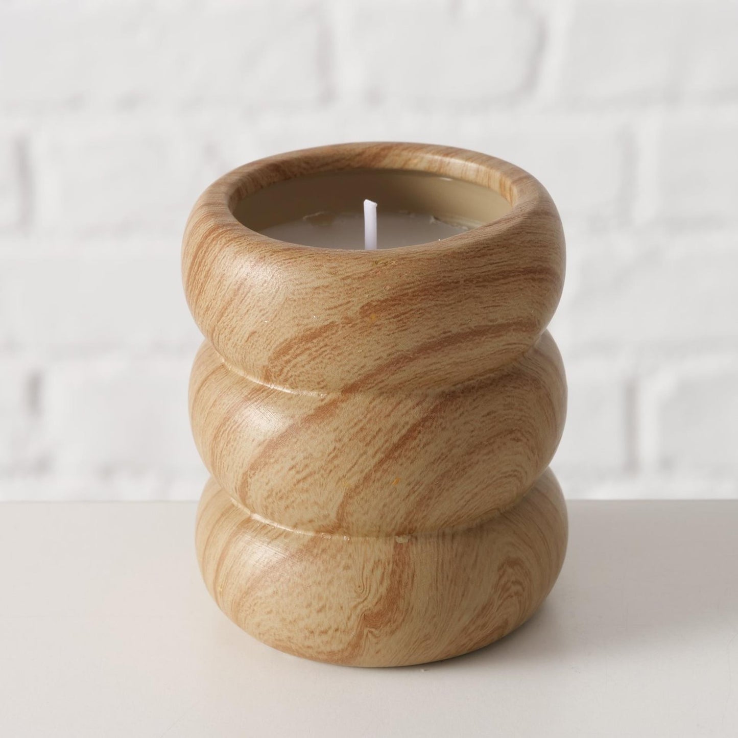 Boltze candela per la casa in barattolo leano dolomite h7,5xø6,5cm