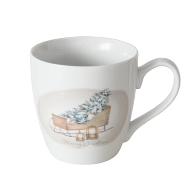 Boltze Home Cup Slitta con Albero di Natale 480 ml