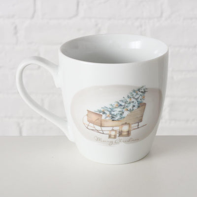 Boltze Home Cup Slitta con Albero di Natale 480 ml