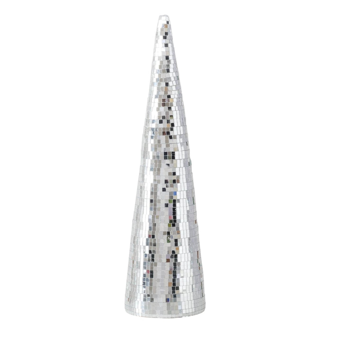 Boltze home Albero di Natale discoteca specchio in vetro h39cm