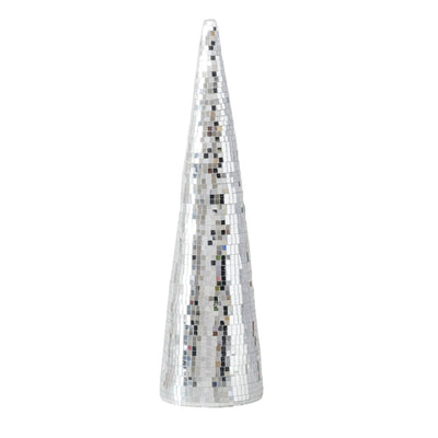 Boltze home Albero di Natale discoteca specchio in vetro h39cm