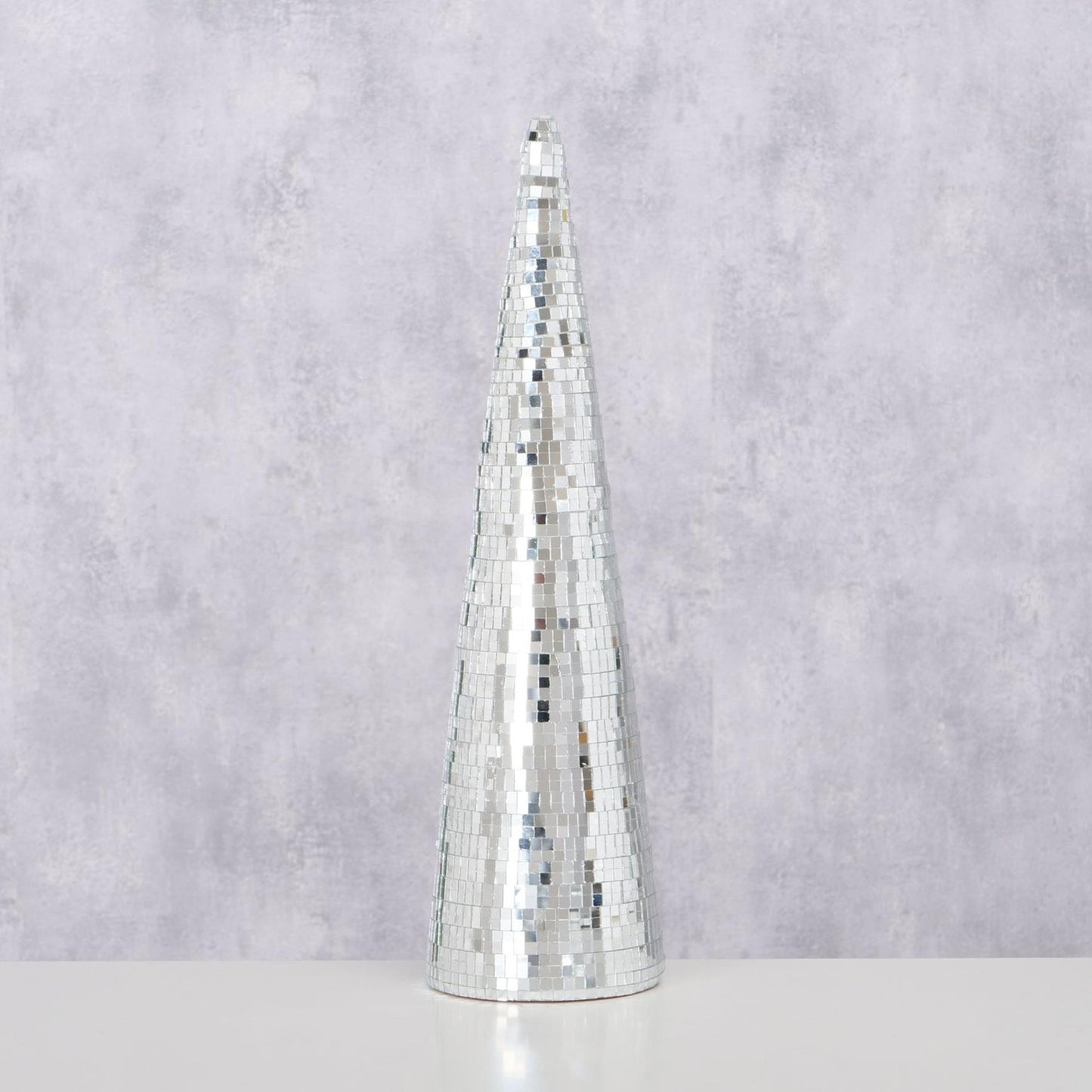 Boltze home Albero di Natale discoteca specchio in vetro h39cm