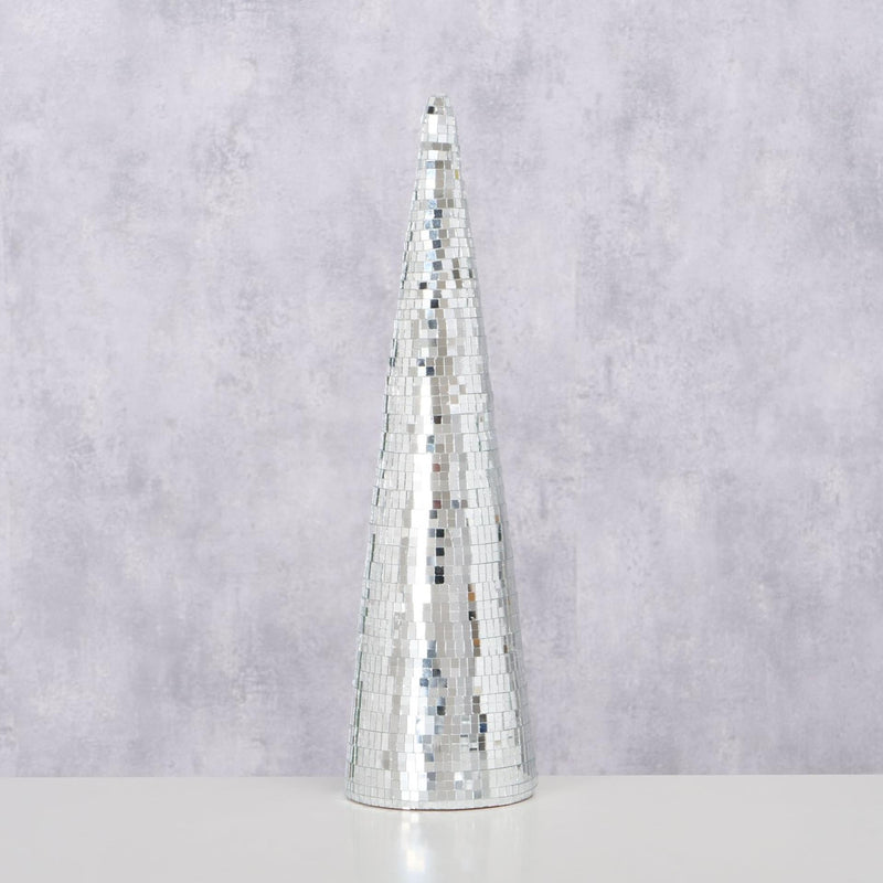 Boltze home Albero di Natale discoteca specchio in vetro h39cm