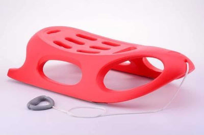 Slitta Cilgro in plastica rossa con cordino lunga 90 cm