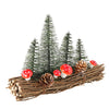 Boltze home Scena natalizia con alberi di Natale h17cm