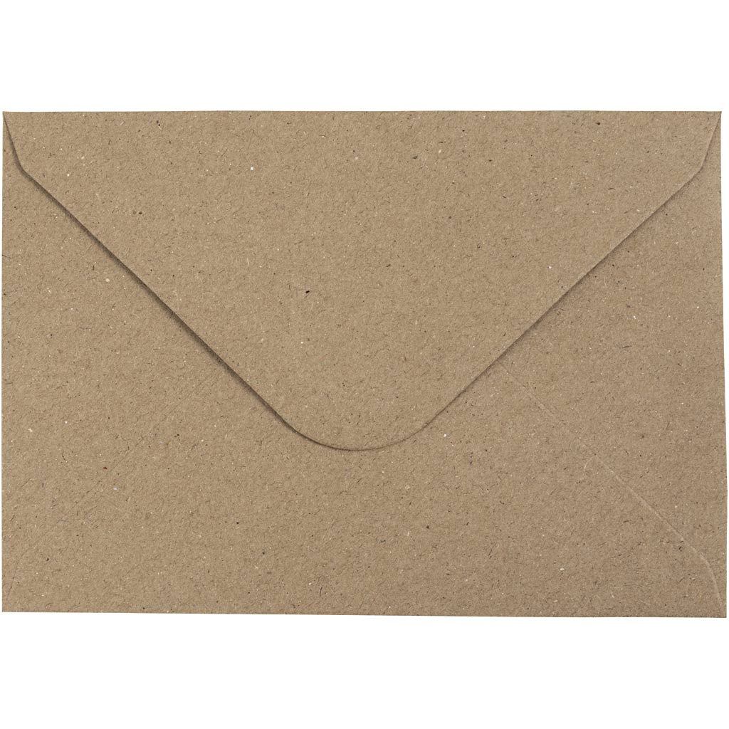 Busta riciclata Creative Company, misura busta 11,5x16 cm, 120 gr, naturale, 50 pezzi 1 scatola