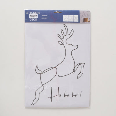 Boltze adesivi per finestre di casa con scritta "Cervo albero di Natale".