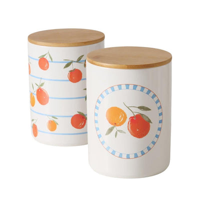 Barattolo portaoggetti arancione Boltze Home