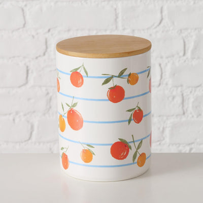 Barattolo portaoggetti arancione Boltze Home