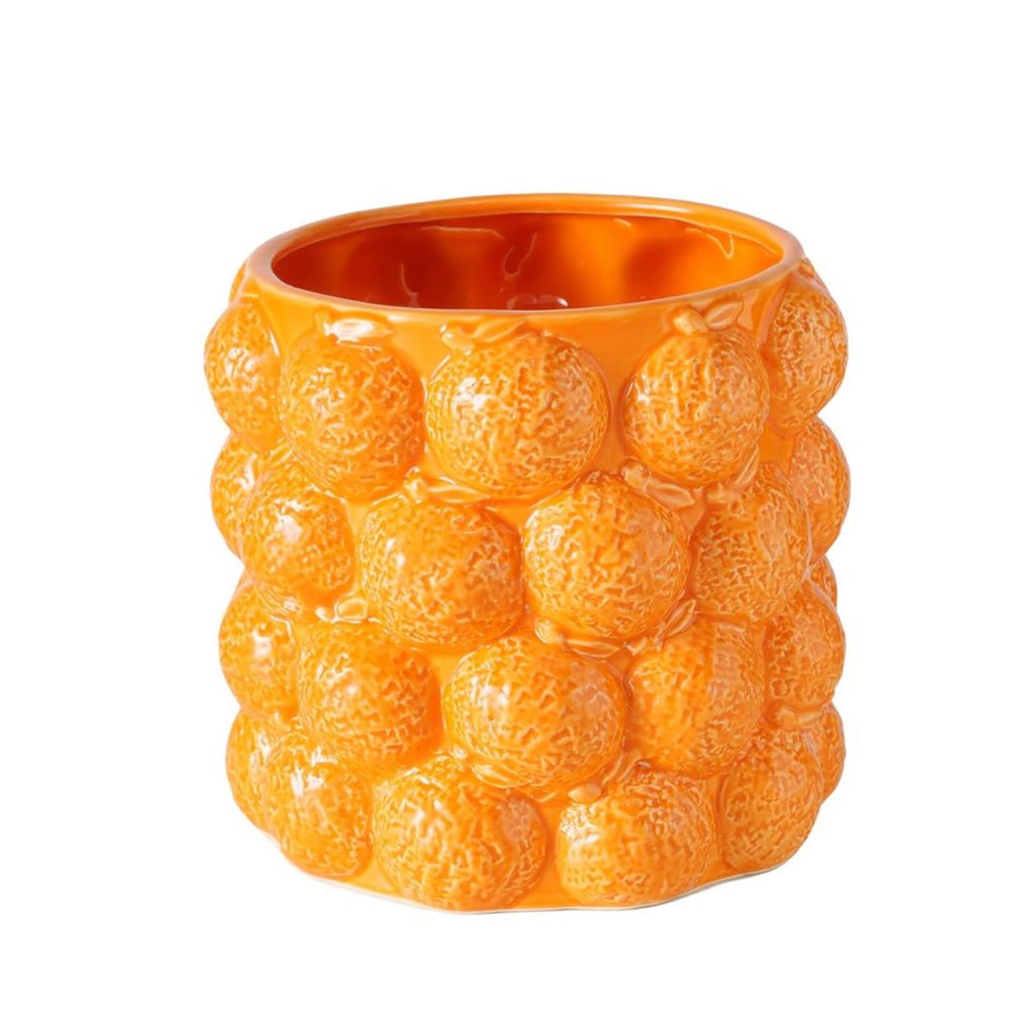 Vaso da fiori Boltze Home arancione h15cm