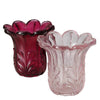 Boltze home florero rosena h10.5 vidrio