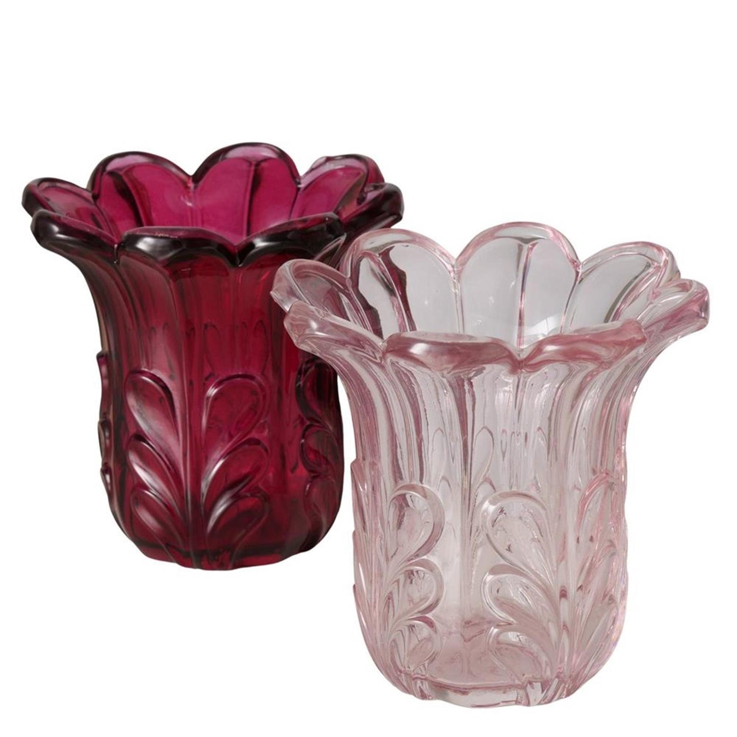 Boltze home florero rosena h10.5 vidrio