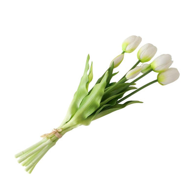 Boltze home fiori artificiali tulipano 40 cm bianco