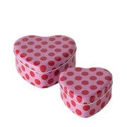 Boltze home blik ladina hartvorm set a 2 stuks - afbeelding 1