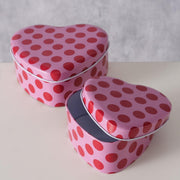 Boltze home blik ladina hartvorm set a 2 stuks - afbeelding 2