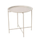 Tavolino da casa Boltze in metallo beige