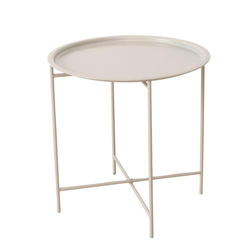 Boltze home mesa bandeja metal beige