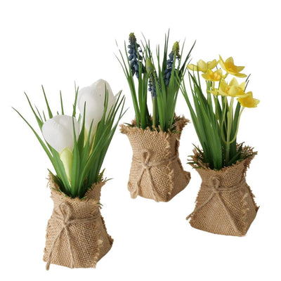 Boltze home pianta artificiale primaverile h19cm