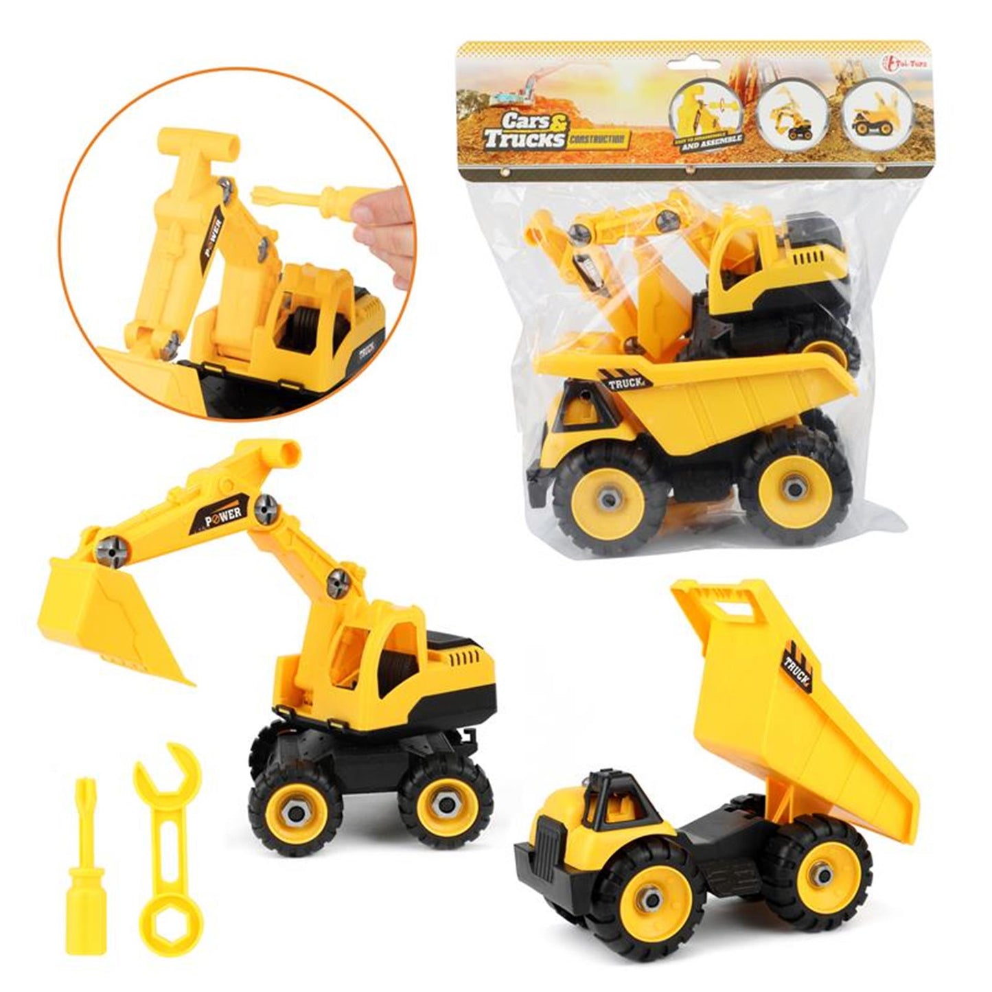 Toi-toys toi toys camión volquete y excavadora set 2