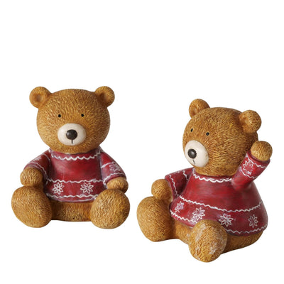 Boltze figura domestica orso ø10xh11cm