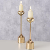 Boltze home candlestick set gold 2-piece - afbeelding 2