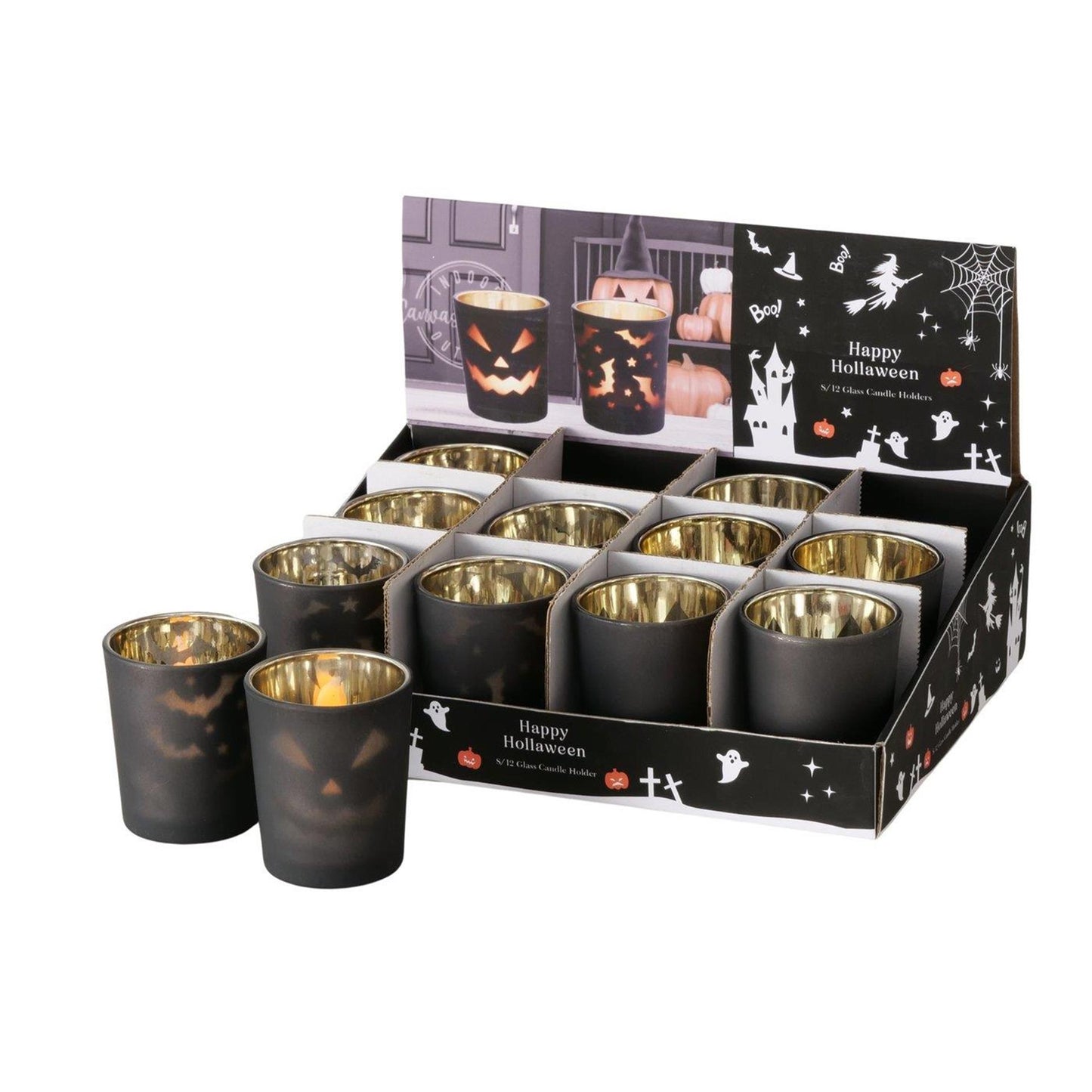Boltze home portavelas Boltze halloweeny ø5,5cm