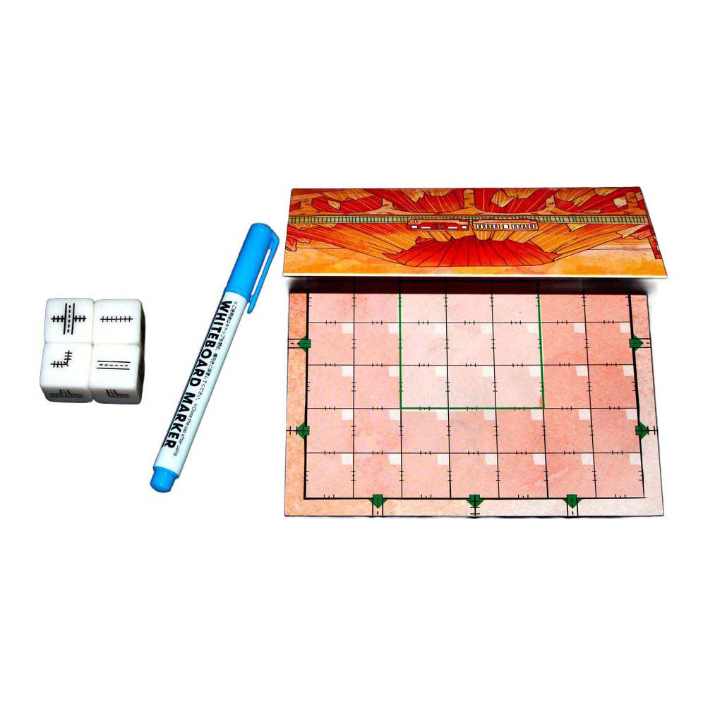 Juegos de duendes blancos tinta ferroviaria - juego de dados versión rojo fuego