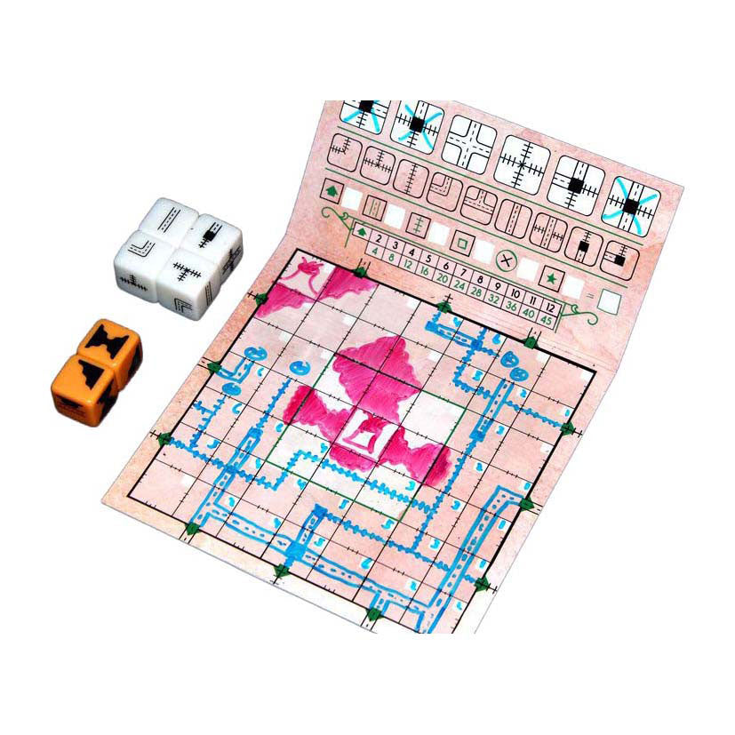 Juegos de duendes blancos tinta ferroviaria - juego de dados versión rojo fuego