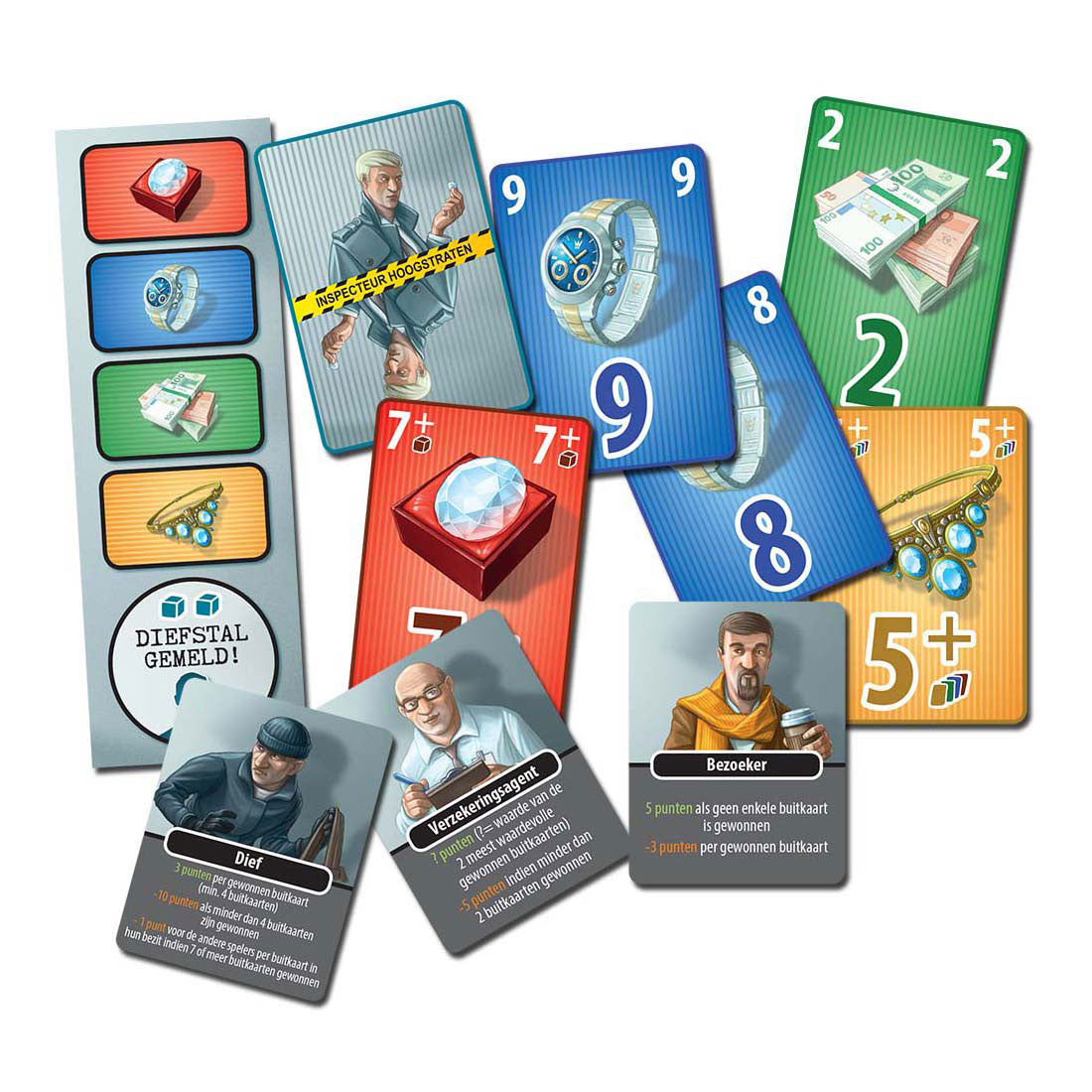 White goblin games inspecteur hoogstraten: diamantbeurs - kaartspel