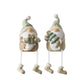 Boltze home gnoom jari met bungelbeentjes 13x8x33cm beige