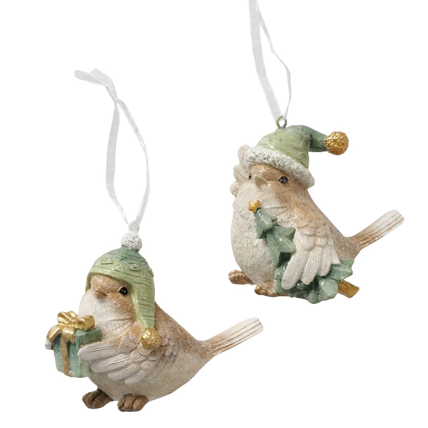 Boltze home kersthanger vogel 7,5x7cm