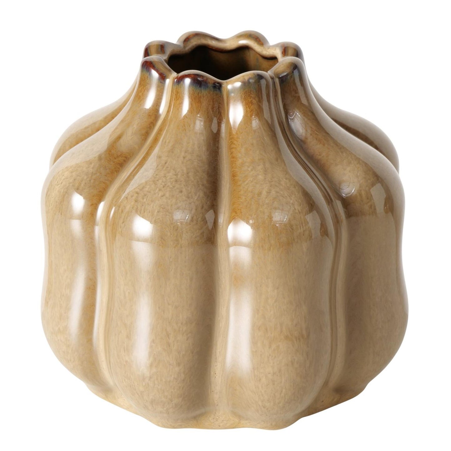 Vaso domestico Boltze marrone ø12,5xh11,3cm