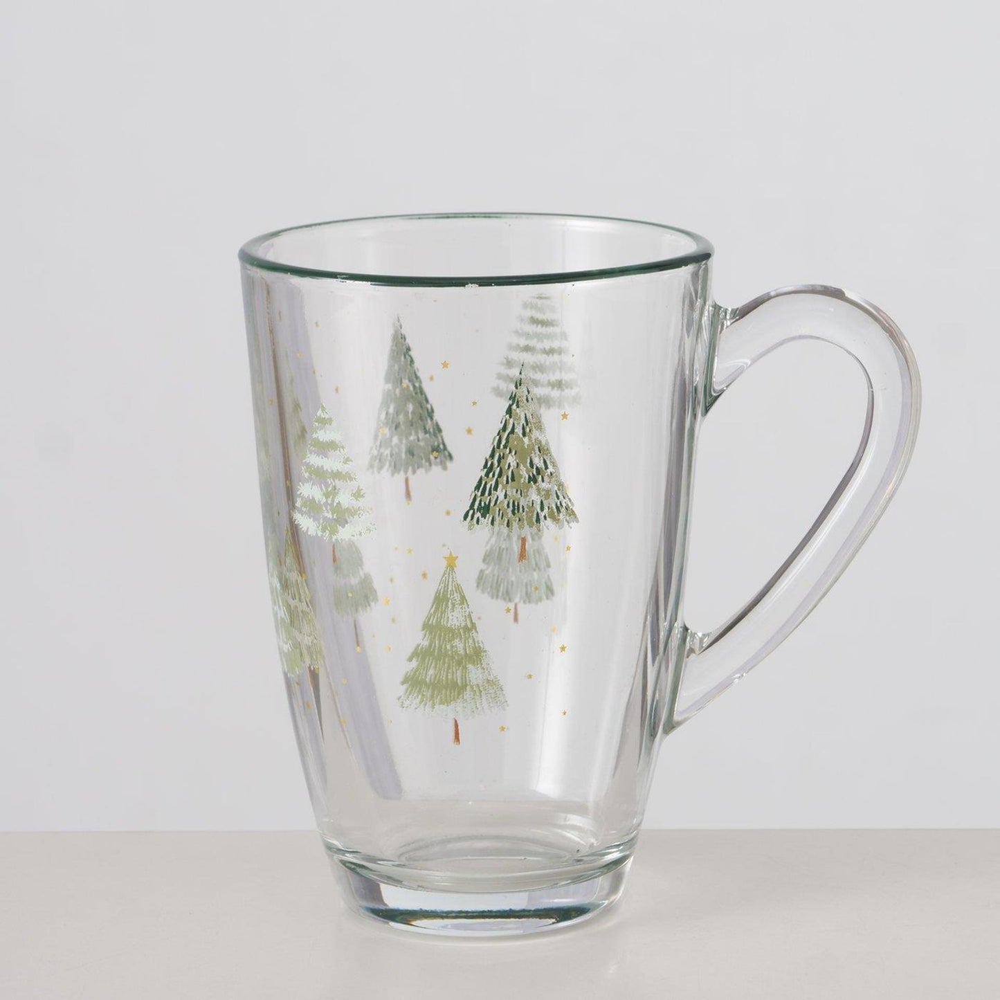 Boltze home taza árbol de Navidad cristal 325ml