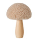 Boltze home decoratieve standaard fugy paddenstoel met stand ø8xh11,2cm dennenhout polyester