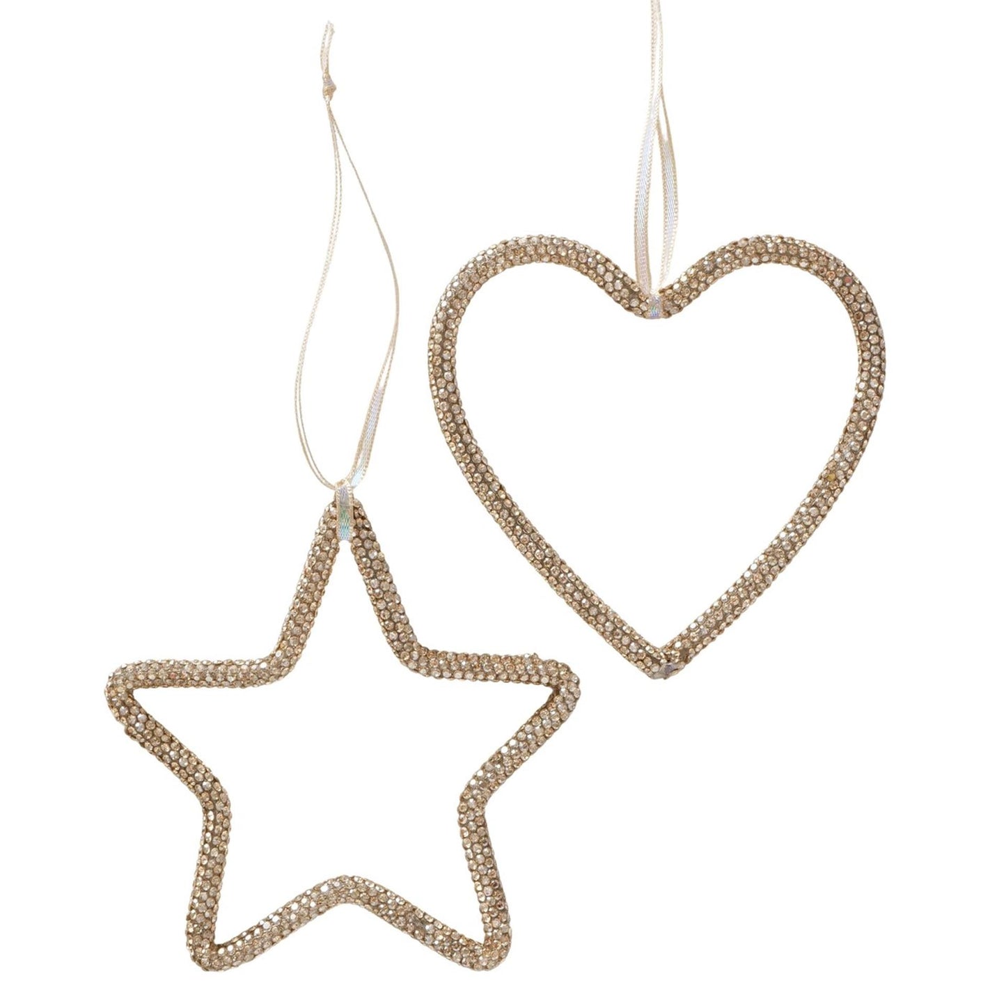 Boltze home kersthanger goud 10,5x10cm