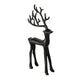 Boltze home figure deer black 9x3x20cm
