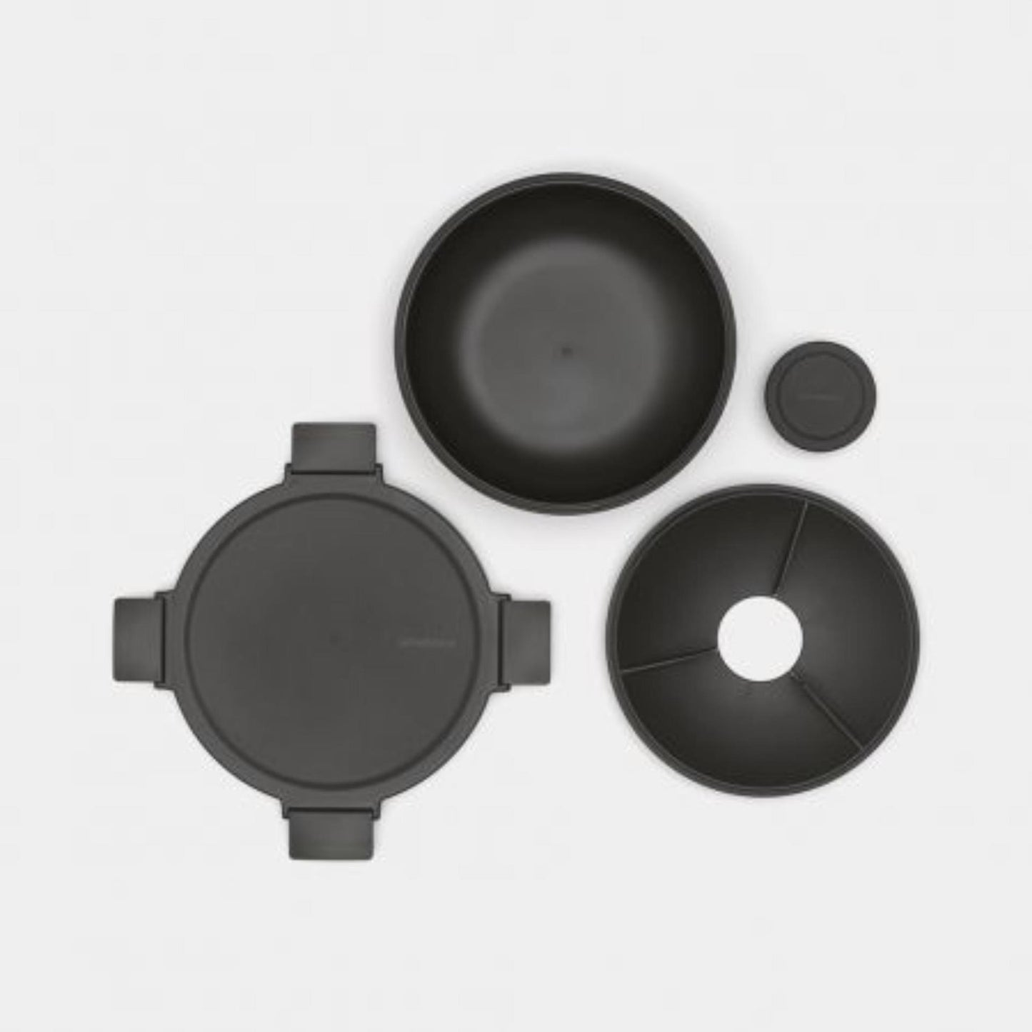 Brabantia saladebak 1,3l dark grey