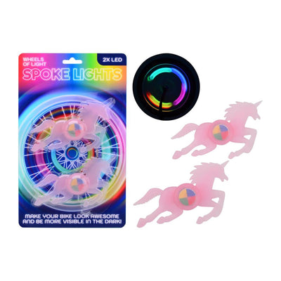 Unicorn Led Spoke iluminación de 2 piezas Multi color de caballos